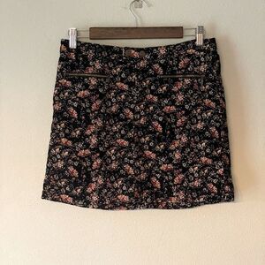 New! Mossimo Floral Corduroy Skirt, size 6.